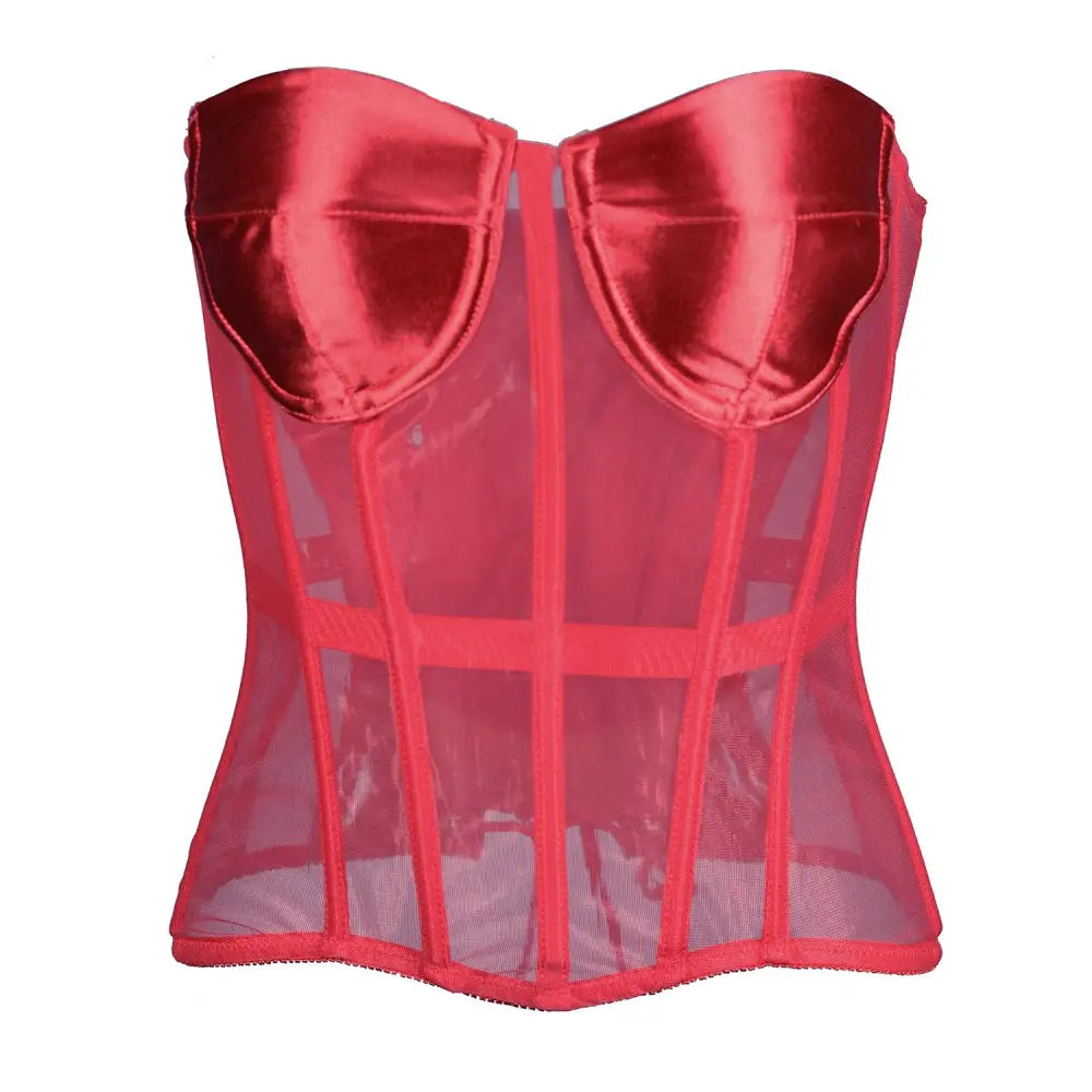 Mesh Strapless Convertible Corset with Comfortable Design