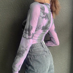 Mesh Turtleneck Crop Top with Comfortable Design