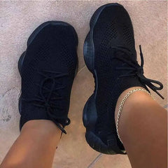 Mesh Vulcanized Sports Shoes With Breathable Platform