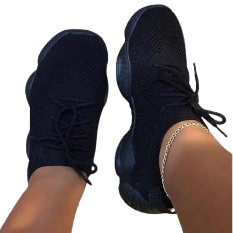 Mesh Vulcanized Sports Shoes With Breathable Platform