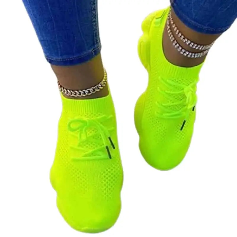 Mesh Vulcanized Sports Shoes with Breathable Platform Euro