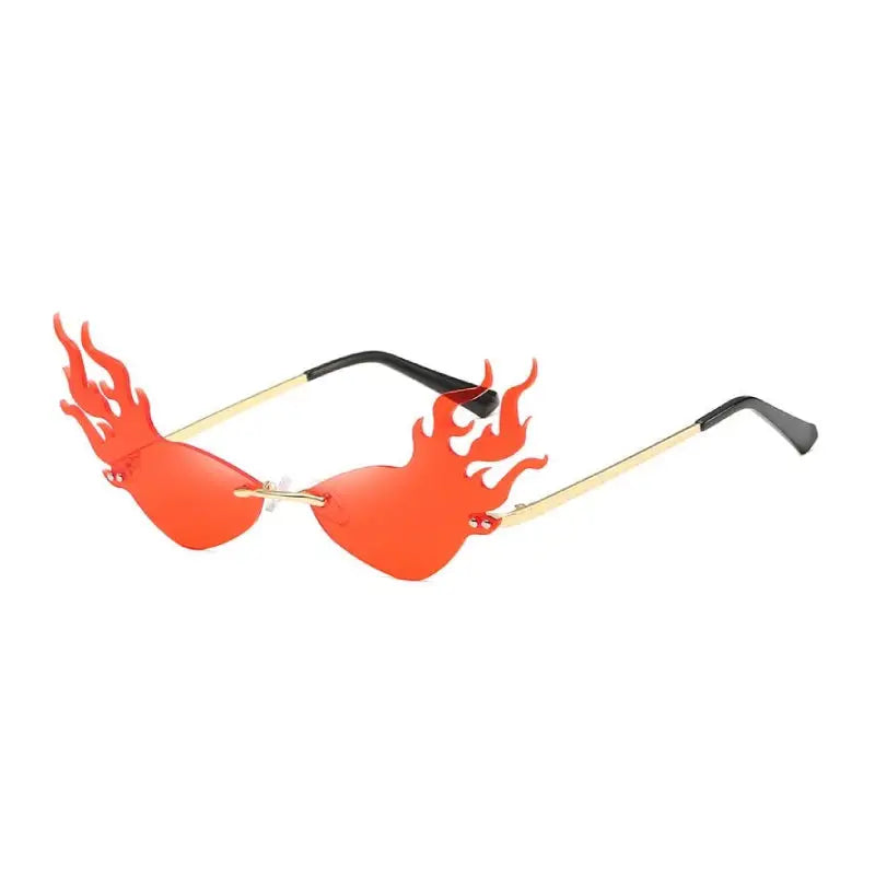 Metal Cyberpunk Triangle Sunglasses Female Visible Light