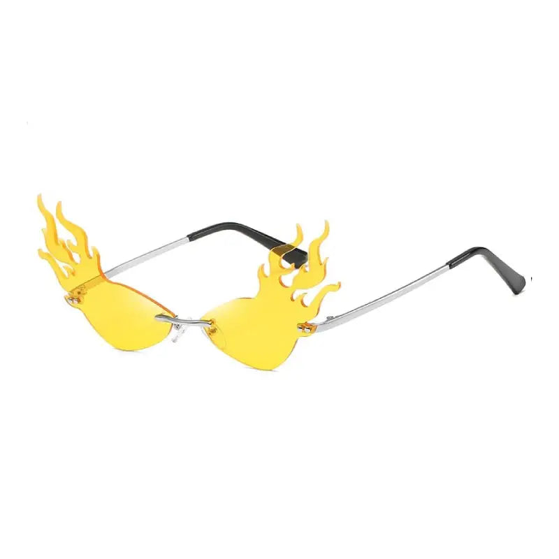 Metal Cyberpunk Triangle Sunglasses Female Visible Light