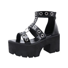 Metal Ring Vegan Sandals