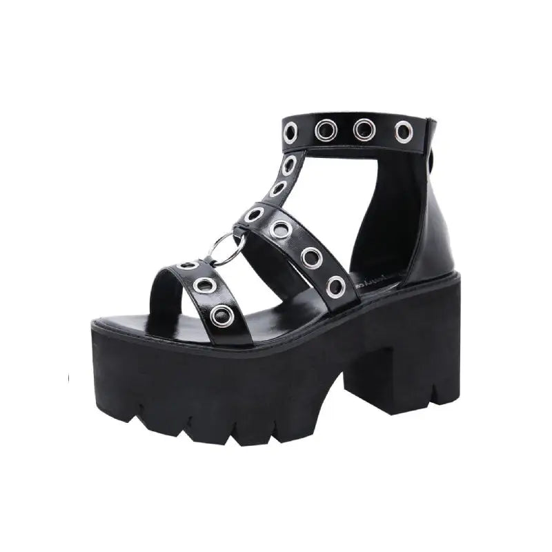 Metal Ring Vegan Sandals