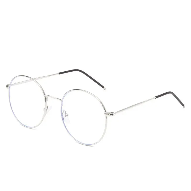 Metal Rounded Glasses - Silver / One Size - Accesories