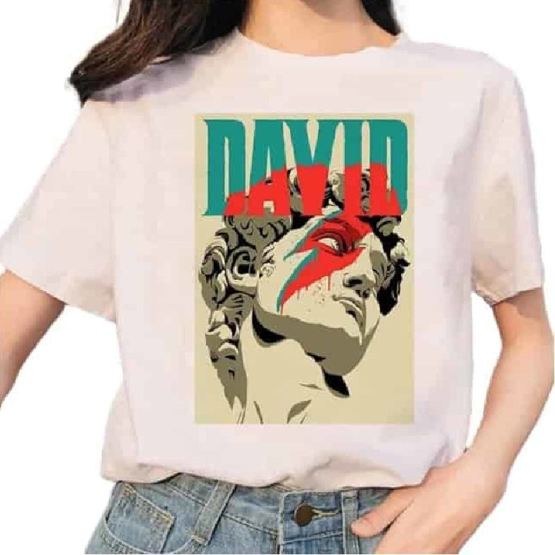 Michelangelo Art Vaporwave T-shirt - T-Shirt