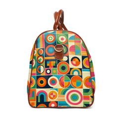 Mid Century Inspired Area Travel Bags 20’’ x 12’’ / Brown