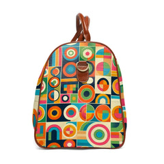 Mid Century Inspired Area Travel Bags 20’’ x 12’’ / Brown