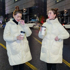 Mid-length Glossy Padded Coat