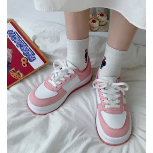 Milk Sneakers Vegan Leather Women Euro Size Aesthetic Style