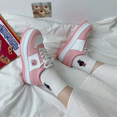 Milk Sneakers Vegan Leather Women Euro Size Aesthetic Style