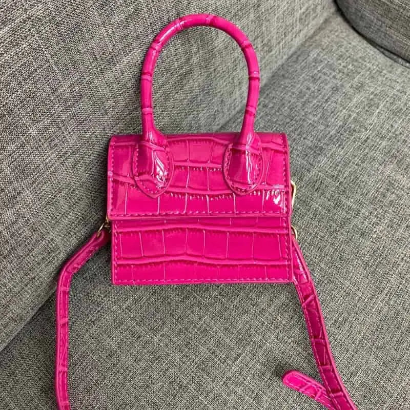 Mini Crocodile Pattern Shoulder Strap Handbags - Handbag