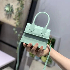 Mini PU Shoulder Strap Handbags for Everyday Light Green