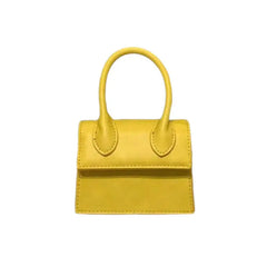Mini PU Shoulder Strap Handbags for Everyday Yellow