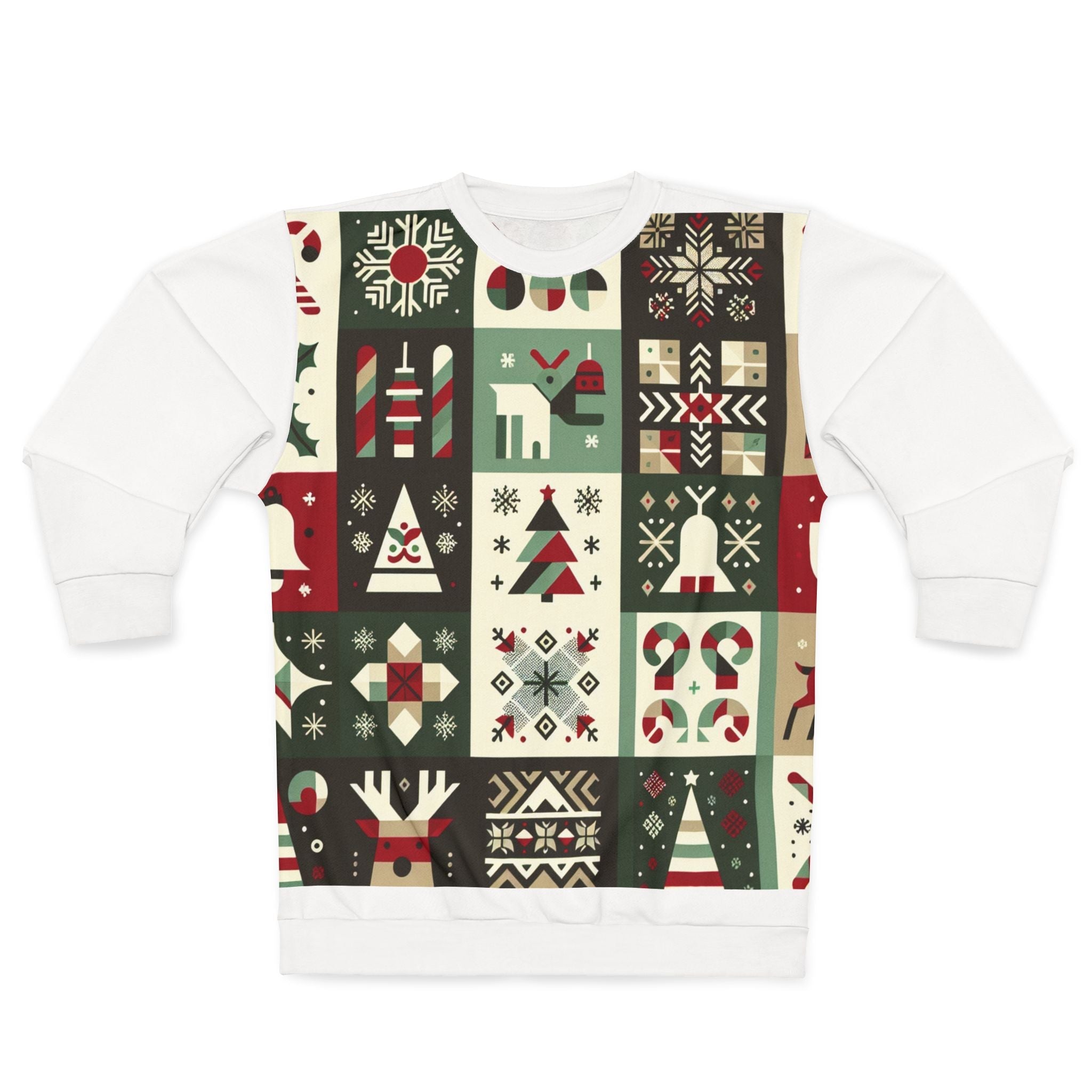 Minimalist All Over Print Christmas Sweatshirt Enchanted