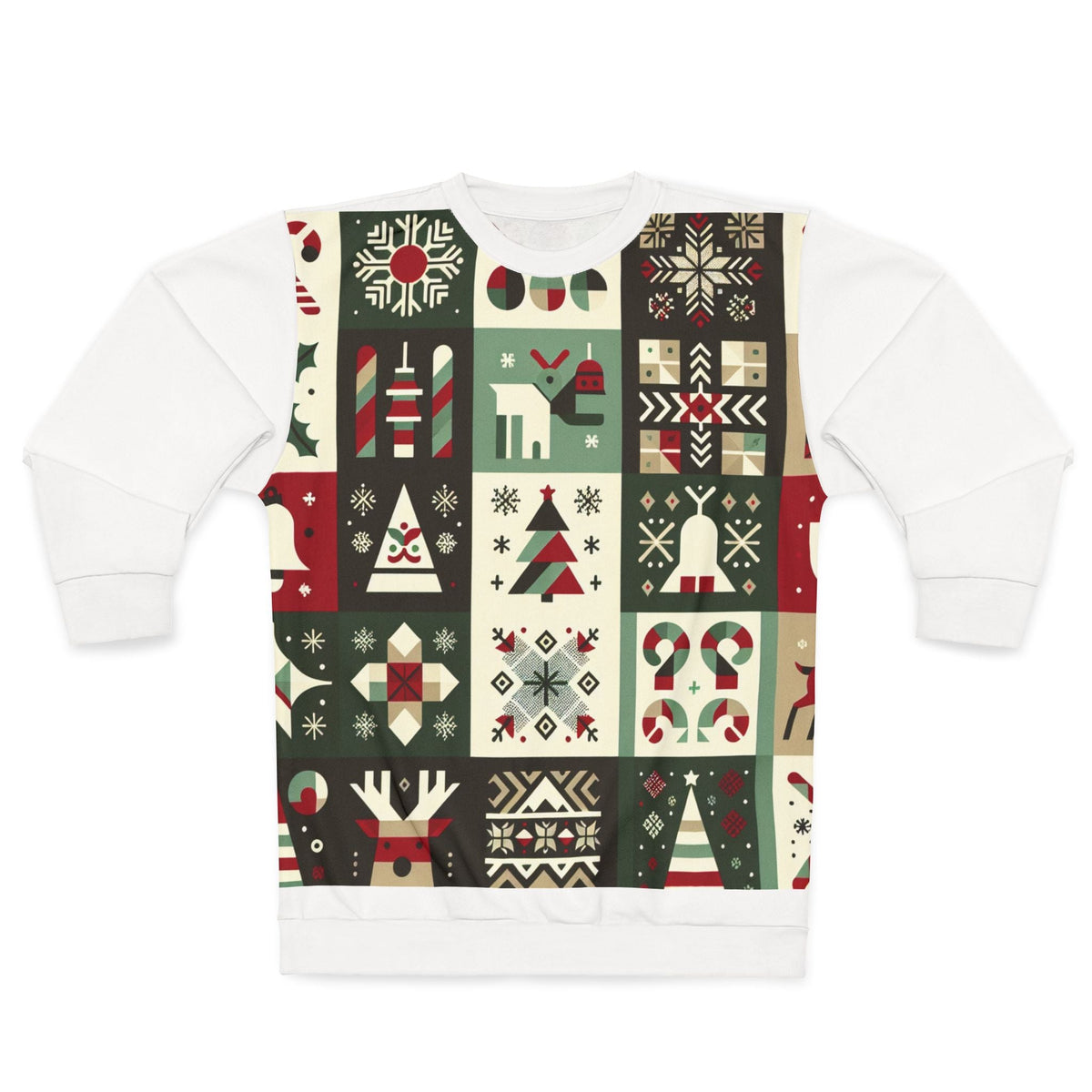 Minimalist All Over Print Christmas Sweatshirt Enchanted