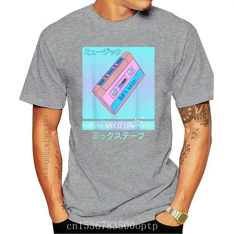 Mix Tape 90’S Japanese Aesthetic Vaporwave Men T-Shirt