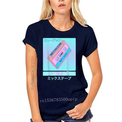 Mix Tape 90’S Japanese Aesthetic Vaporwave Women T-Shirt