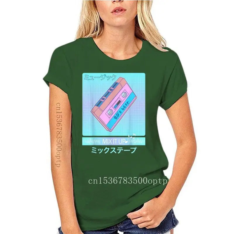 Mix Tape 90’S Japanese Aesthetic Vaporwave Women T-Shirt