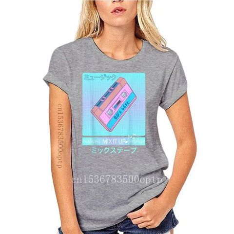 Mix Tape 90’S Japanese Aesthetic Vaporwave Women T-Shirt