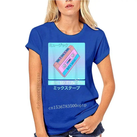 Mix Tape 90’S Japanese Aesthetic Vaporwave Women T-Shirt