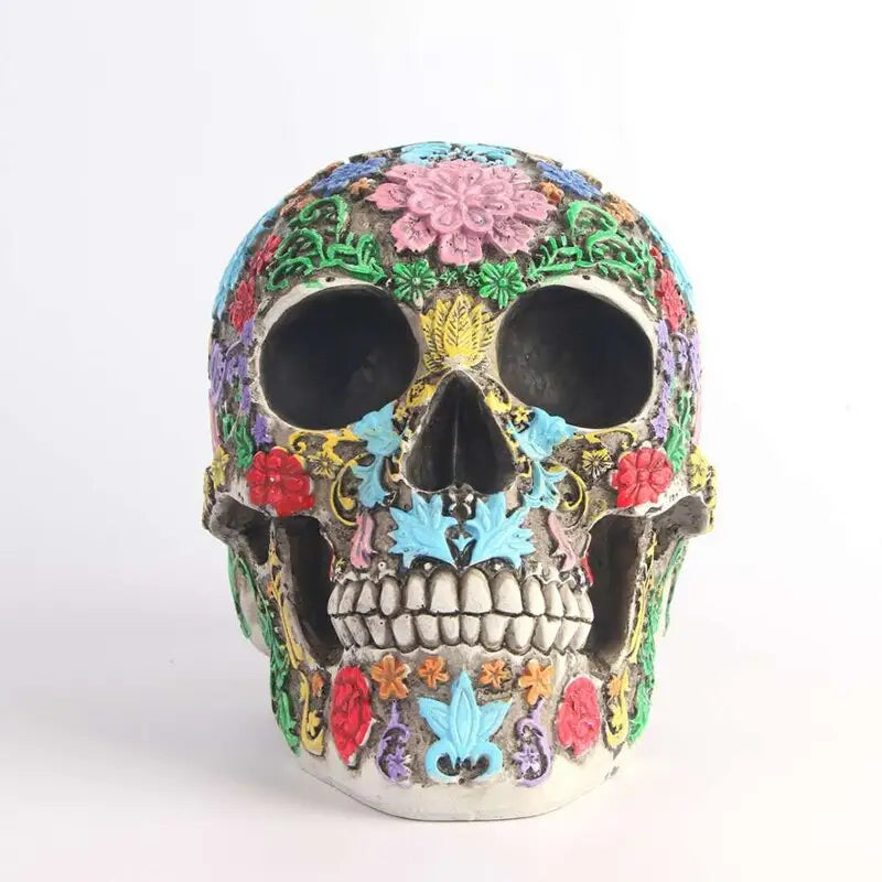 Modern Resin Statue Retro Skull Home Decoration