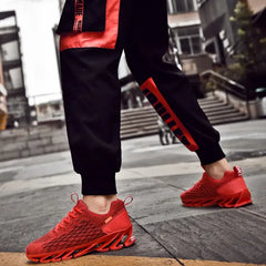 Modern textured Blade Platform SUP Lace Up Sneakers