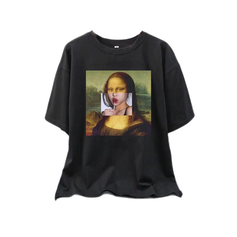 Mona Lisa lollipop T-Shirt - Lollipop / S