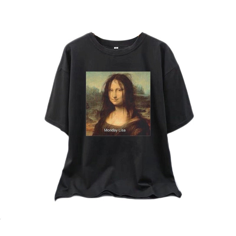Mona Lisa lollipop T-Shirt - Monday / S