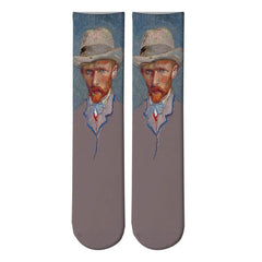 Monet Starry Night Art Oil Painting Socks Portrait