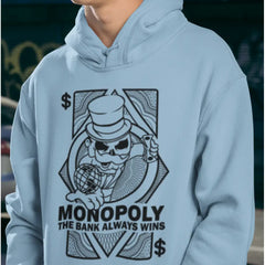 Monopoly The Bank Always Wins Hoodie