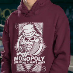 Monopoly The Bank Always Wins Hoodie