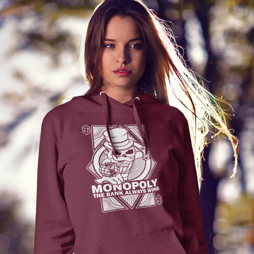 Monopoly The Bank Always Wins Hoodie