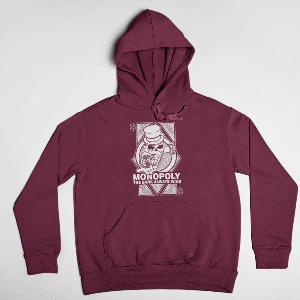 Monopoly The Bank Always Wins Hoodie