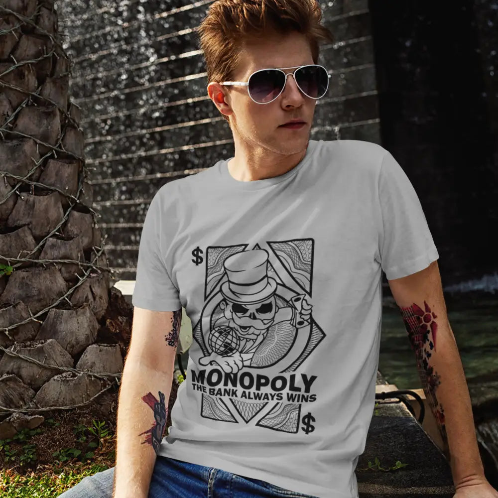 Monopoly The Bank Always Wins T-Shirt Urban Streetwear