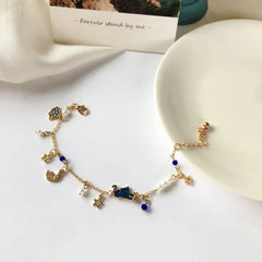 Moon and Cat Lover Bracelet