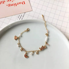 Moon and Cat Lover Bracelet