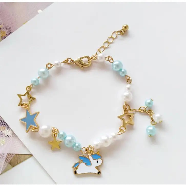 Moon And Stars Bracelet - Unicorn / Blue / One Size