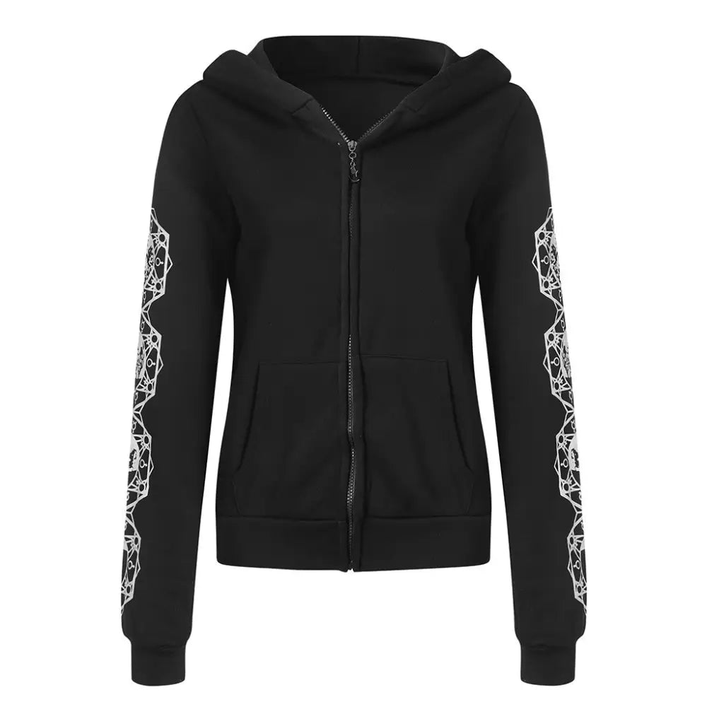 Moon Phases Gothic Punk Jacket Hooded