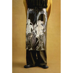 Moutai Hand-Painted Culottes Long Loose Pants Green / S