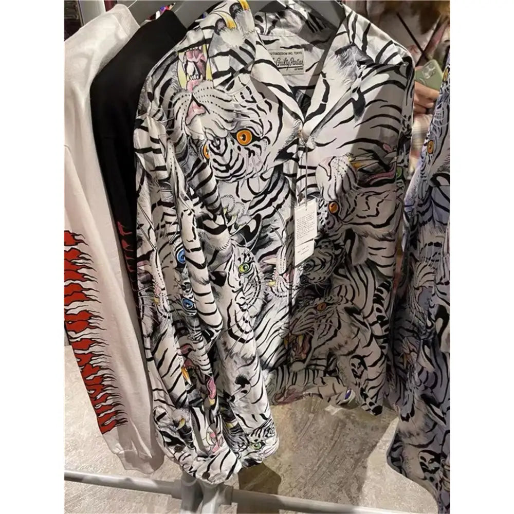 Multi Graphic Print Long Sleeve Shirt