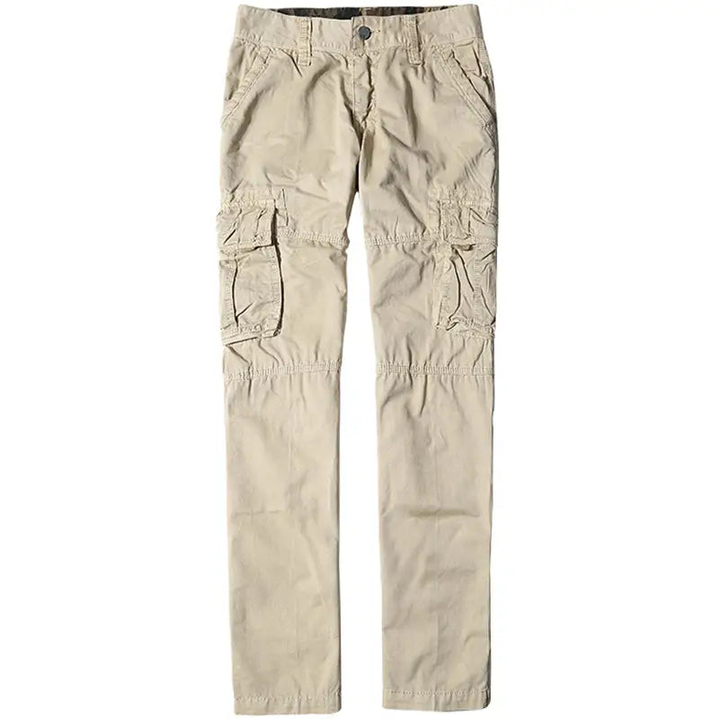 Multi-Pocket Straight Cargo Pants