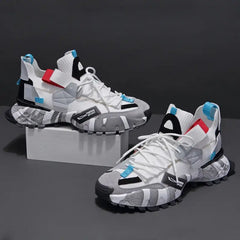 Multicolor Aesthetic Chunky Lace Up Sneakers Euro Size