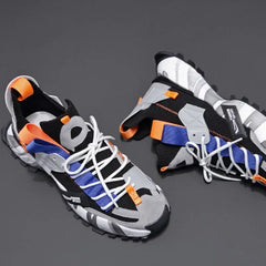 Multicolor Aesthetic Chunky Lace Up Sneakers Euro Size