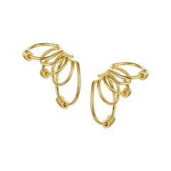 Multilayer Circle Ear Cuff Clip On Earrings