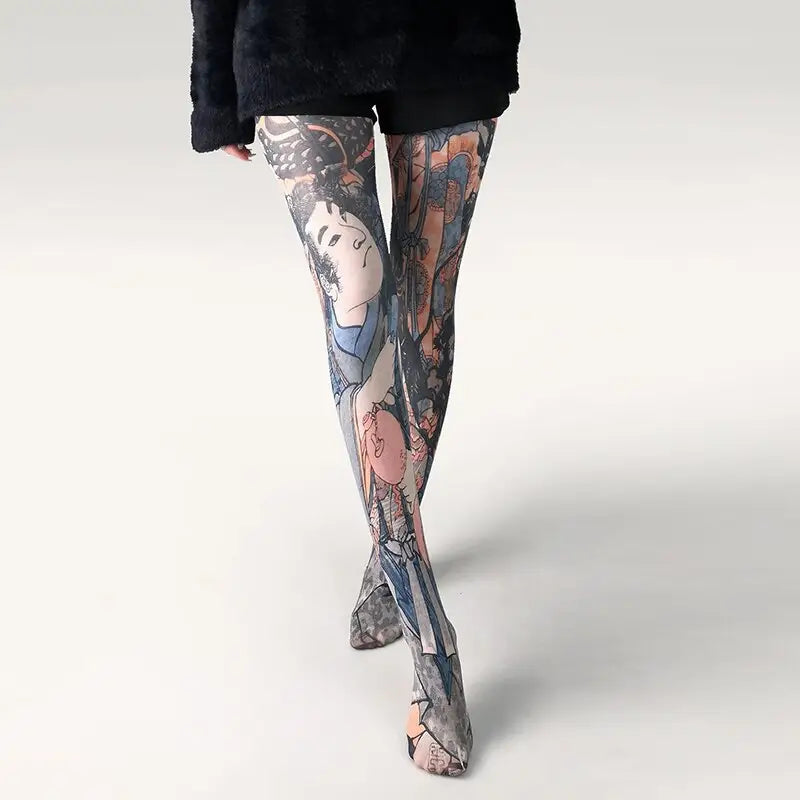 Multiple Designe Print Tights