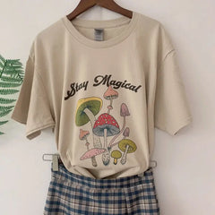 Mushroom Fan Club Retro Cute T Shirt