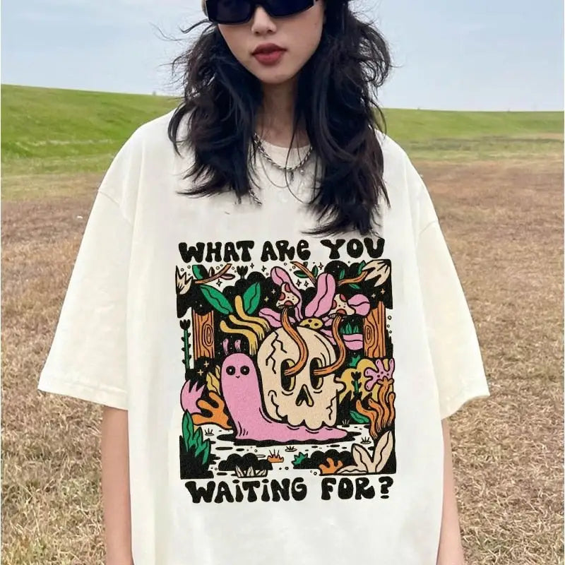 Mushroom Retro Oversize T-Shirt