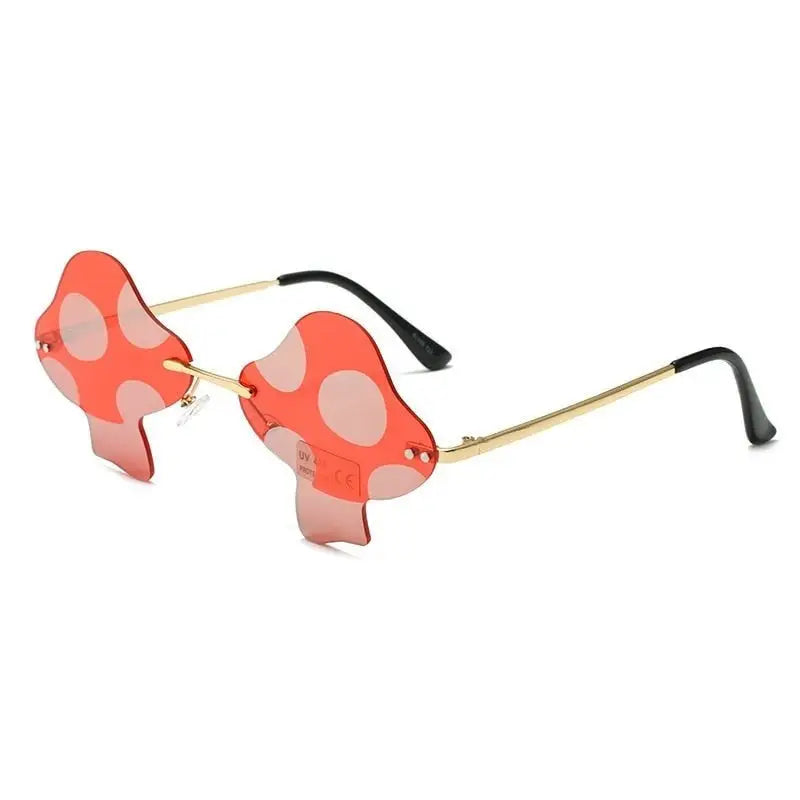 Mushroom Rimless Glasses - Sunglasses